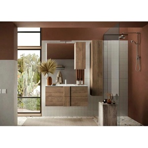 LC Mobili Jupiter комплект долен шкаф и стенен умивалник кафяв 82x53x47 см (433963-S80)