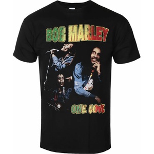 ROCK OFF мъжка тениска Bob Marley - One Love Homage - ЧЕРЕН - ROCK OFF - BMATS29MB