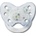 Baby-Nova Силиконова залъгалка с ринг Baby-Nova - Dentistar Art, размер 2, синя (22207)