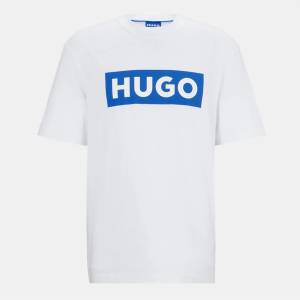 Hugo Тениска Hugo Unisex HUGO Iconic Logo Short Sleeve T-Shirt - White 100
