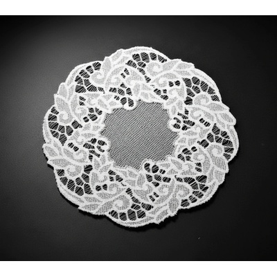 MyBestHome žakárový ubrousek Karine bílá 35cm