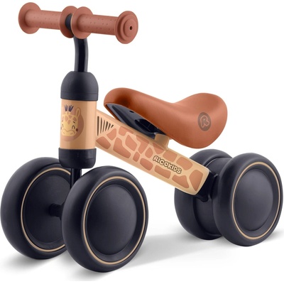 Ricokids 760603 Trojkolový balančný bicykel pre deti, čierny a žltý