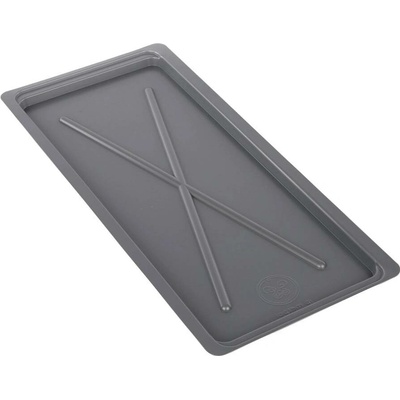 Stříbrná široká odkapávací tacka do sušáku 50 cm 50 × 22,5 cm