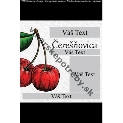 Etiketa čerešňovica vz1