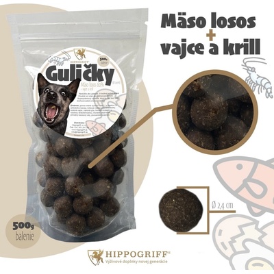 Hippogriff Guličky Losos a Krill 2,4cm 500 g