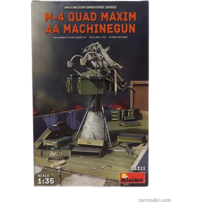 Miniart Príslušenstvo M4 Quad Maxim Aa Machinegun Military / 1:35