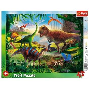 Trefl Детски пъзел Trefl от 25 части - Динозаври (31343)