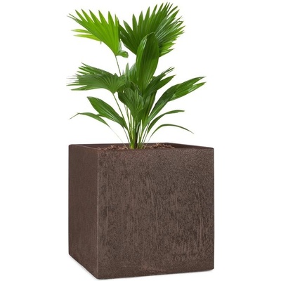 Blumfeldt Solid Grow Rust kvetináč 40 x 41 x 40 cm fibreclay hrdzavá farba