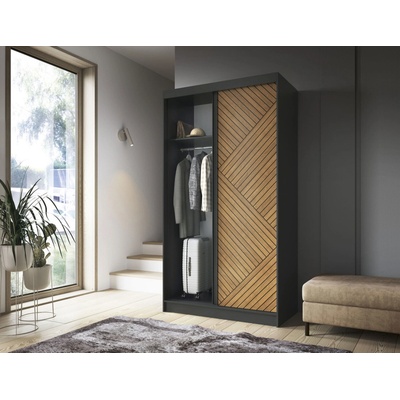 Eltapmeble Marrphy 120 x 220 cm dub karamel / černá skladem – Zbozi.Blesk.cz
