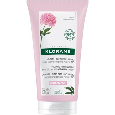 Klorane Peony Успокояващ балсам за коса, 150 ml