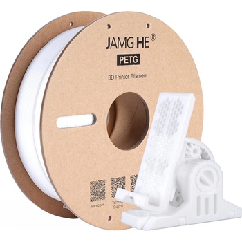 JamgHe Филамент PETG JamgHe 1кг, Цвят бял (JAMGHE-PETG-WHITE)