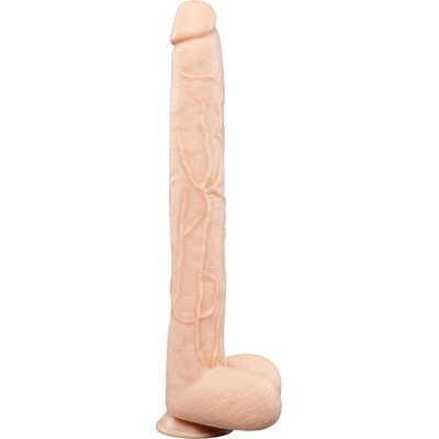b-Vibe Bone Deep-Insert Dildo with Realistic Balls & Suction Cup 17" Skin