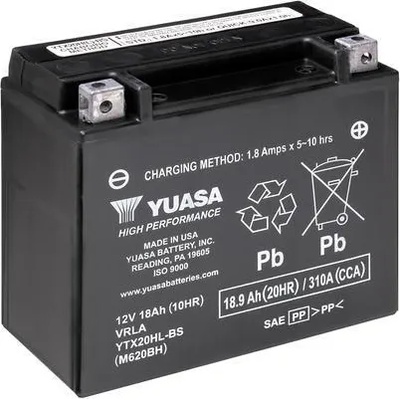 YUASA AGM 12V 18Ah right+ YTX20HL-BS