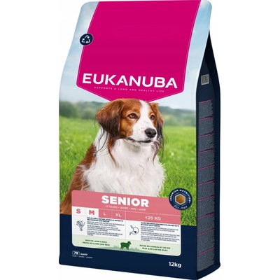 Eukanuba Senior Small & Medium jehněčí 12 kg