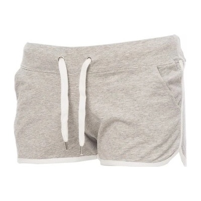 Payper Dámské teplákové šortky COMBAT LADY MELANGE ŠEDÁ MELANŽOVÁ/BÍLÁ