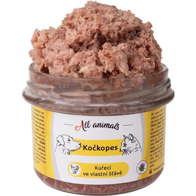 All Animals kočkopes Kurča vo vlastnej šťave 200 g