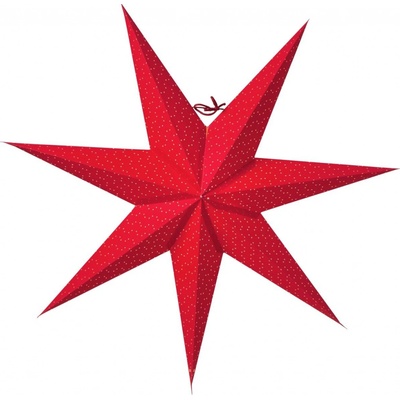 watt & VEKE Závesná svietiaca hviezda Aino Red 60 cm