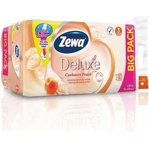  Тоалeтна хартия Zewa Делукс Cashmere Peach 16бр