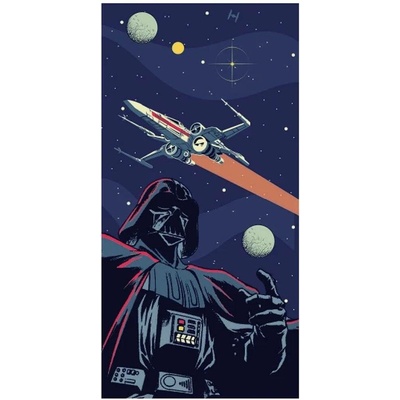 Carbotex osuška Star Wars temný pán galaxie 70 x 140 cm
