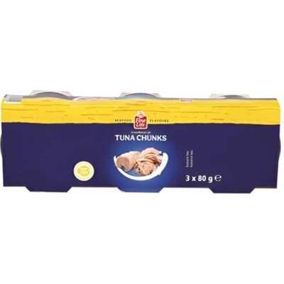 Fine Life Tuňák kousky ve slunečnicovém oleji 3 x 80 g