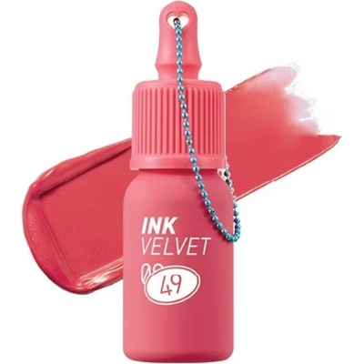 Peripera Ink The Velvet 49 Last Red sametový tint na rty pro dlouhotrvající barvu a hydrataci 4 g