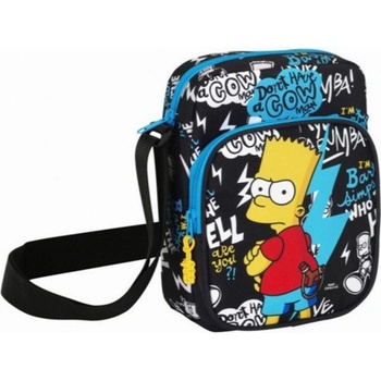 CurePink taška The Simpsons Bart černá 11605
