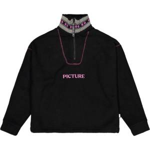 Picture Дамски поларен пуловер Picture Women's Cylla Crop 1/4 Fleece Fleece jumper - Black - размер XS (105-6307-0111)