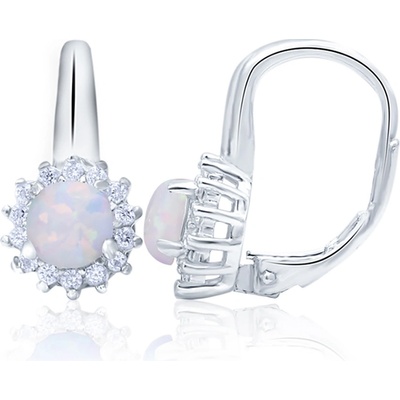Mabell dámské stříbrné náušnice AMABEL CZ221PSS1369ER-WHITEC45