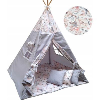 vigvam Stan stan pro děti s podložkou a polštáři TEEPEE dárek – Zboží Dáma