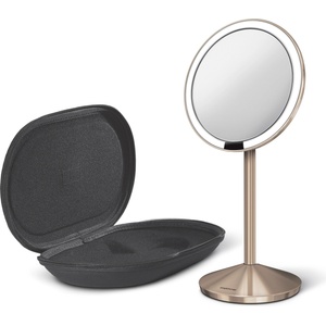 simplehuman Козметично огледало със сензор Simplehuman минi розово злато (ST3010)