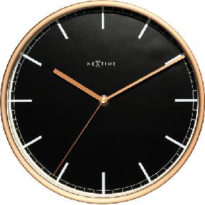 NeXtime Стенен часовник Company 25 см черен (3120st)