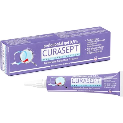 Curasept ADS Regeneratig parodontální gel s CHX 0,5% + hyaluronát sodný PVP-VA 30 ml