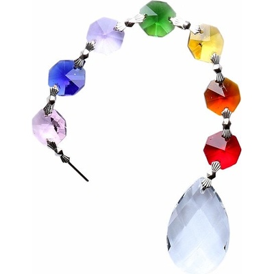 Nefertitis Amrita Feng Shui závěs do okna z barevných křišťálů NF4894 - cca 20 cm
