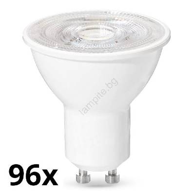 К-кт 96 бр. led крушки gu10/4, 7w/230v 6500k (p5379)