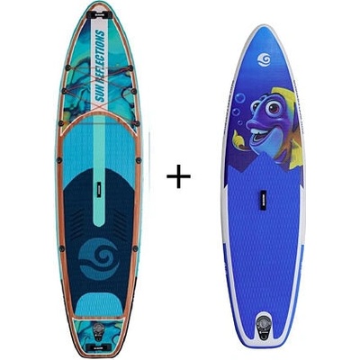 Paddleboard SUN REFLECTIONS Kids 8'2'' + XXL 11'6'' Combo set