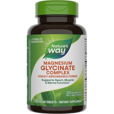 Nature's Way Magnesium Glycinate Complex, 110 mg, 120 таблетки, Nature's Way (14880)