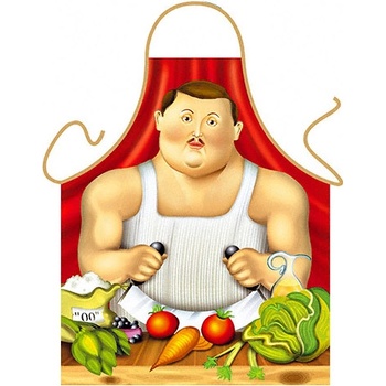 Itati Zástěra pro kuchaře v Botero stylu