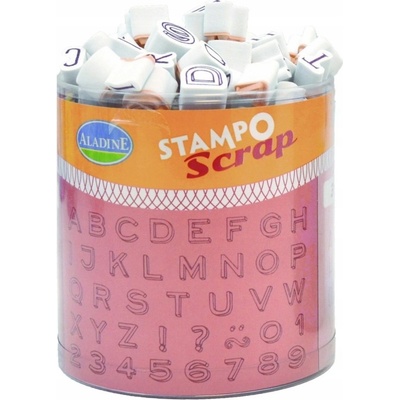 Aladine Razítka Stampo Scrap Tři mini abecedy
