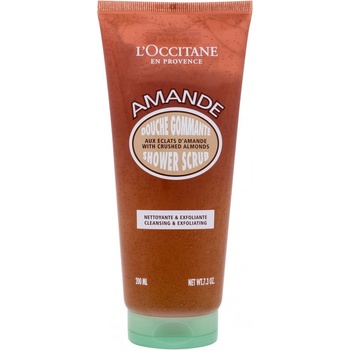 L'Occitane Amande sprchový peeling mandle With Flaked Almonds 200 ml