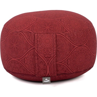 Bodhi Yoga Bodhi Maharaja Rondo meditačný vankúš Dark Red Špalda 32 x 20 cm