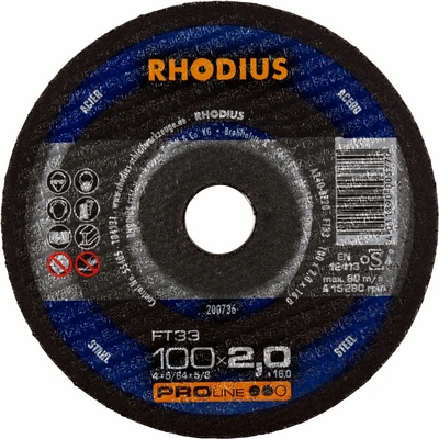 Rhodius Rezný kotúč 100 x 2,0 x 16,0 mm 200736