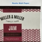  Rustic Matt Papir (FSC) label test roll - 10 cm x 4 meter (testroll13)