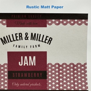  Rustic Matt Papir (FSC) label test roll - 10 cm x 4 meter (testroll13)