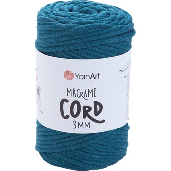 YARNART Macrame Cord 3 mm 85 m 789 Dark Blue юта (Macrame Cord 3 mm 789)
