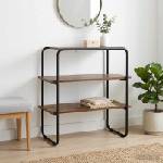vidaXL Конзолна маса Опушен дъб 100 x 41 x 75 см Инженерна дървесина (8007541)