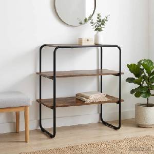 vidaXL Конзолна маса Опушен дъб 100 x 41 x 75 см Инженерна дървесина (8007541)