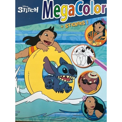 Omaľovánka DISNEY STITCH XXL 128 STRÁN 256 MOTÍVOV