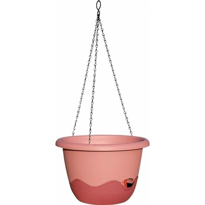 Plastia Samozavlažovací květináč Mareta víno 30 cm závěs