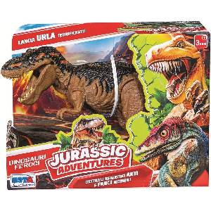 RS Toys Интерактивна играчка RS Toys Jurassic - Динозавър със звук, кафяв (12117B) - baby