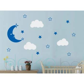 Image 1 of Комплект Луна с облачета и звезди (1185)